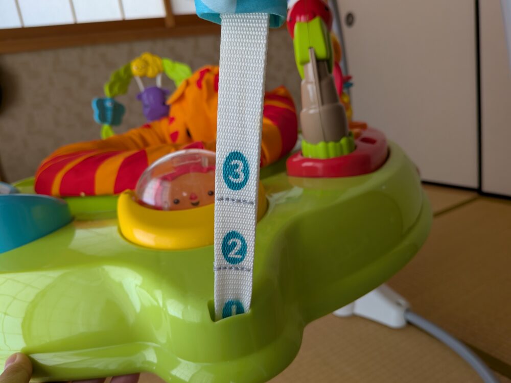 １，２，３と書いた紐