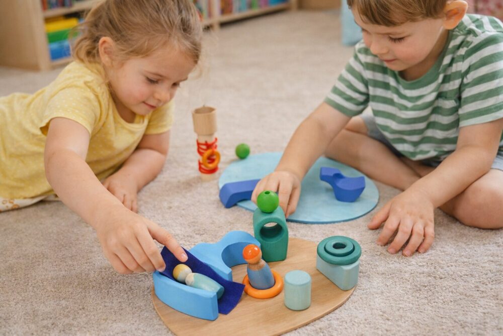 ウォーターワールドで遊んでいる子供たち