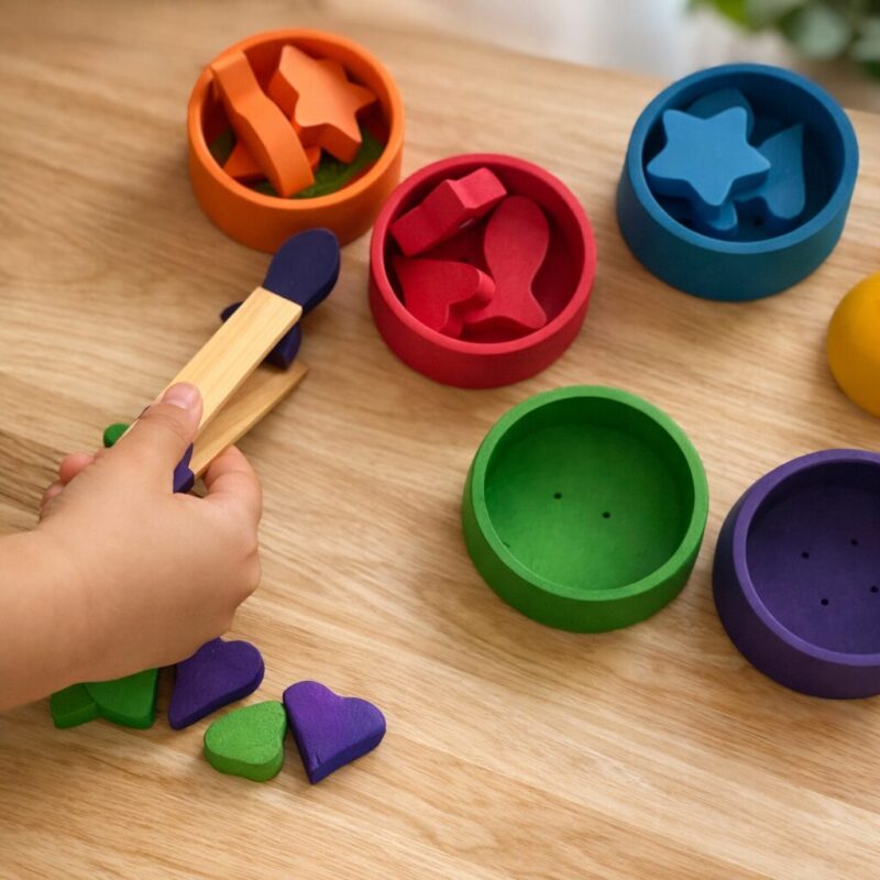 虹のソーティングシェシェイプを挟む