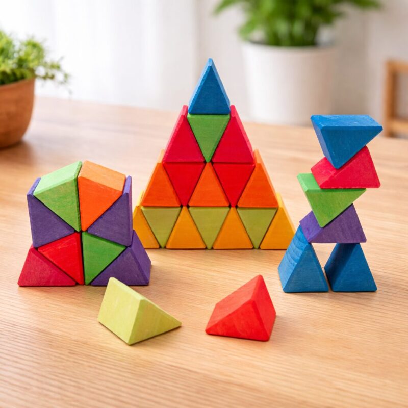 ピースを積み上げている